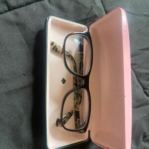 Kate Spade Black and Tortoise Shell  Reading Glasses with Case